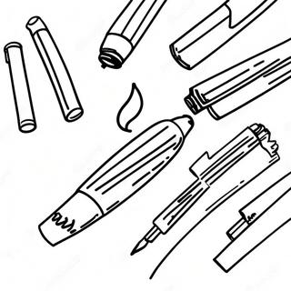 Bright Markers Coloring Page 22922-18419