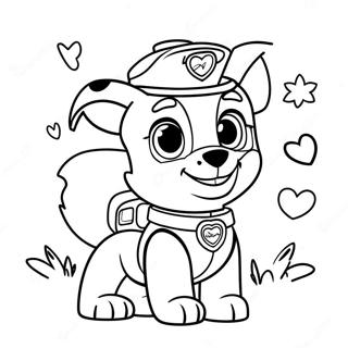 Paw Patrol Valentines Day Coloring Page 22931-18422