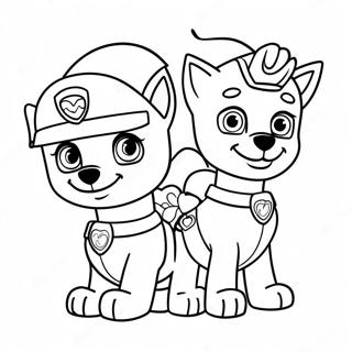 Paw Patrol Valentines Day Coloring Page 22931-18423