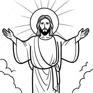 Jesus With Open Arms Coloring Page 22942-18438