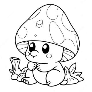 Mushroom Gnome Coloring Page 22951-18434