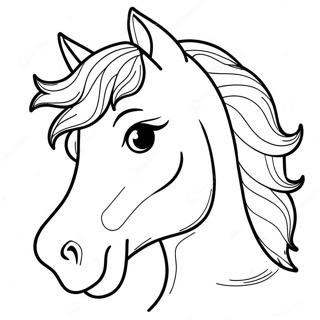 Horse Head Coloring Page 22961-18450