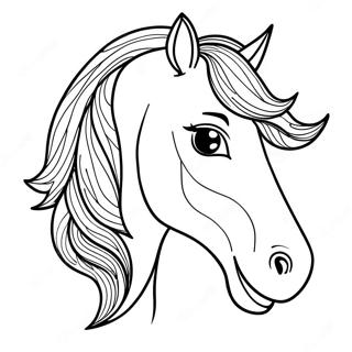 Majestic Horse Head Coloring Page 22962-18445