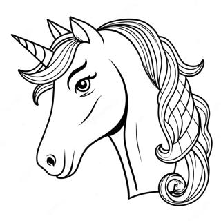 Majestic Horse Head Coloring Page 22962-18447