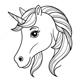 Majestic Horse Head Coloring Page 22962-18448