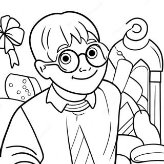 Harry Potter Christmas Coloring Page 22971-18456