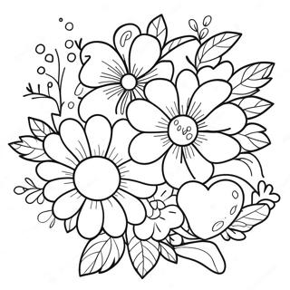 Sorry For Your Loss Floral Coloring Page 23011-18484