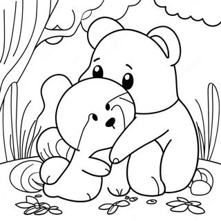 Comforting Animals Coloring Page 23012-18494