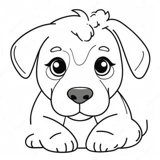 Realistic Puppy Coloring Page 2301-1883