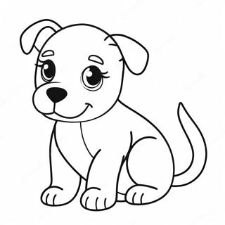 Realistic Puppy Coloring Page 2301-1884