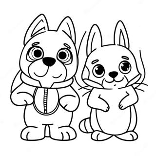 Pomni And Jax Coloring Page 23021-18490