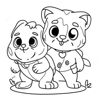 Colorful Pomni And Jax Adventure Coloring Page 23022-18497