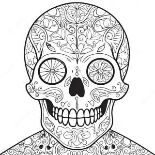 Blank Skull Diagram Coloring Pages