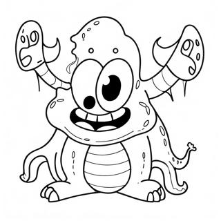 Ugly Monster Coloring Page 23071-18537