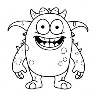 Ugly Monster Coloring Page 23071-18538