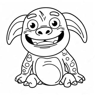 Funny Ugly Creature Coloring Page 23072-18534