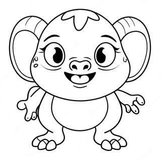 Funny Ugly Creature Coloring Page 23072-18536