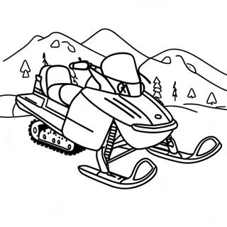 Snowmobile Coloring Pages