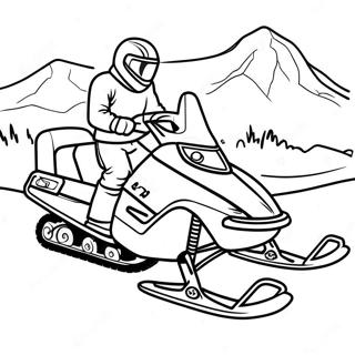 Snowmobile Coloring Page 23081-18542