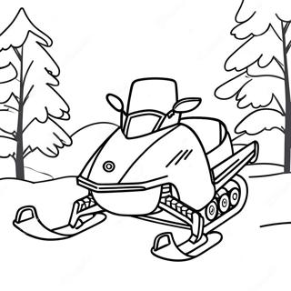 Snowmobile Coloring Page 23081-18543