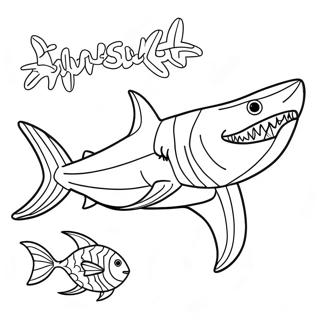 Shark Week Coloring Page 23101-18557