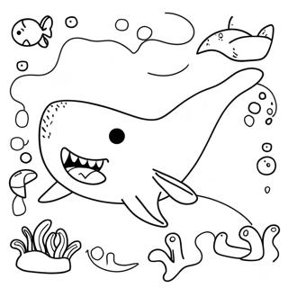 Shark Week Coloring Page 23101-18558