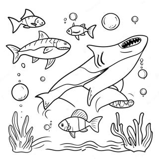 Shark Week Coloring Page 23101-18559