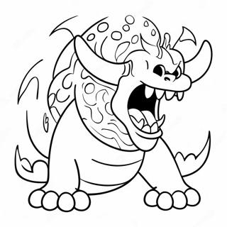 Ferocious Monster Roaring Coloring Page 23112-18570