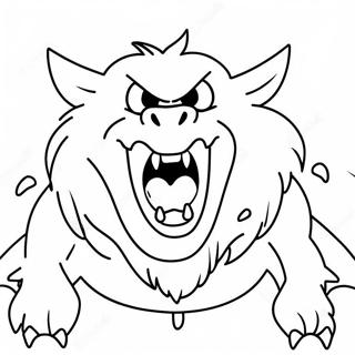 Ferocious Monster Roaring Coloring Page 23112-18571