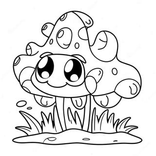 Cute Piranha Plant With Big Eyes Coloring Page 23162-18606