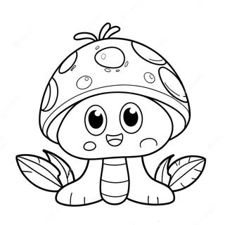 Cute Piranha Plant With Big Eyes Coloring Page 23162-18608