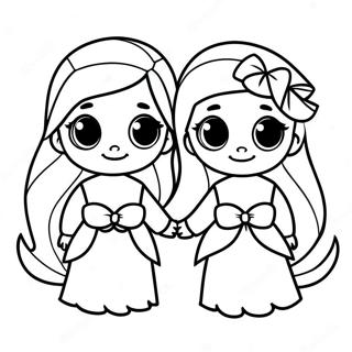 Ariel Sisters Coloring Pages