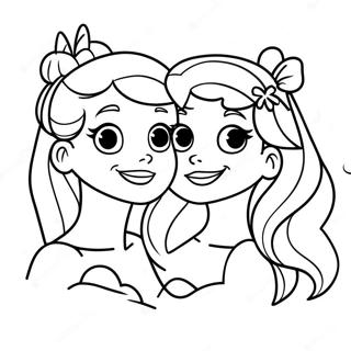 Ariel Sisters Coloring Page 23191-18630