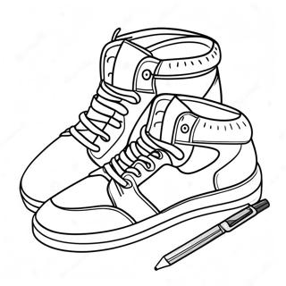 Sneaker Coloring Page 231-185