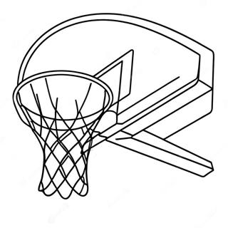 Basketball Hoop Coloring Pages