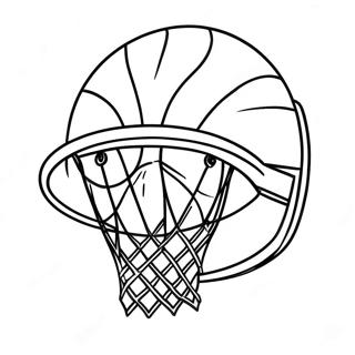 Basketball Hoop Coloring Page 23211-18647