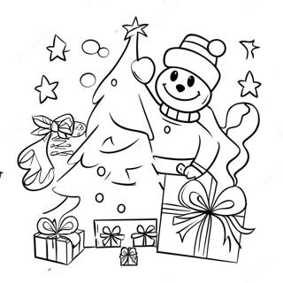 Happy Holidays Coloring Page 2321-1893