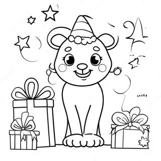 Happy Holidays Coloring Page 2321-1896