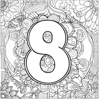 Number 8 Coloring Page 23231-18662