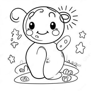 Cute Number 8 With Smiling Face Coloring Page 23232-18665