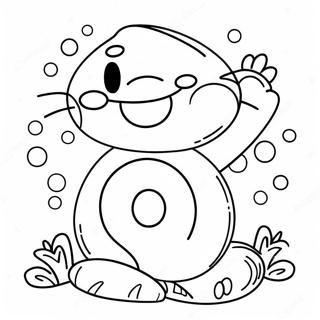 Cute Number 8 With Smiling Face Coloring Page 23232-18666