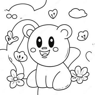 Cute Number 8 With Smiling Face Coloring Page 23232-18668