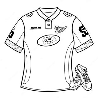 Colorful Sports Jersey Coloring Page 23262-18688