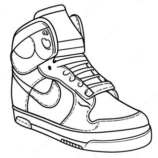 Cool Sneaker Design Coloring Page 232-191