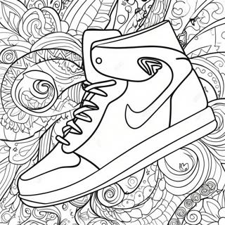 Cool Sneaker Design Coloring Page 232-192