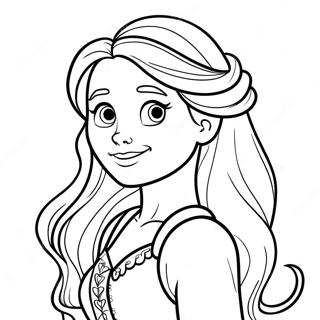 Rapunzel With Long Hair Coloring Page 23302-18724