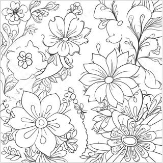 Chinoiserie Floral Patterns Coloring Page 23311-18730