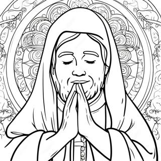 Prayer Coloring Page 2331-1906