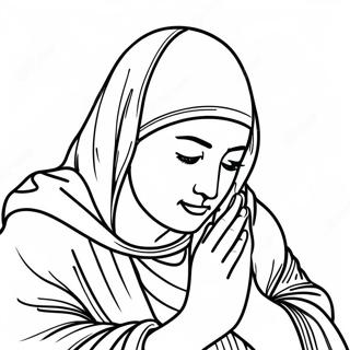 Prayer Coloring Page 2331-1908