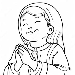 Joyful Prayer Coloring Page 2332-1909